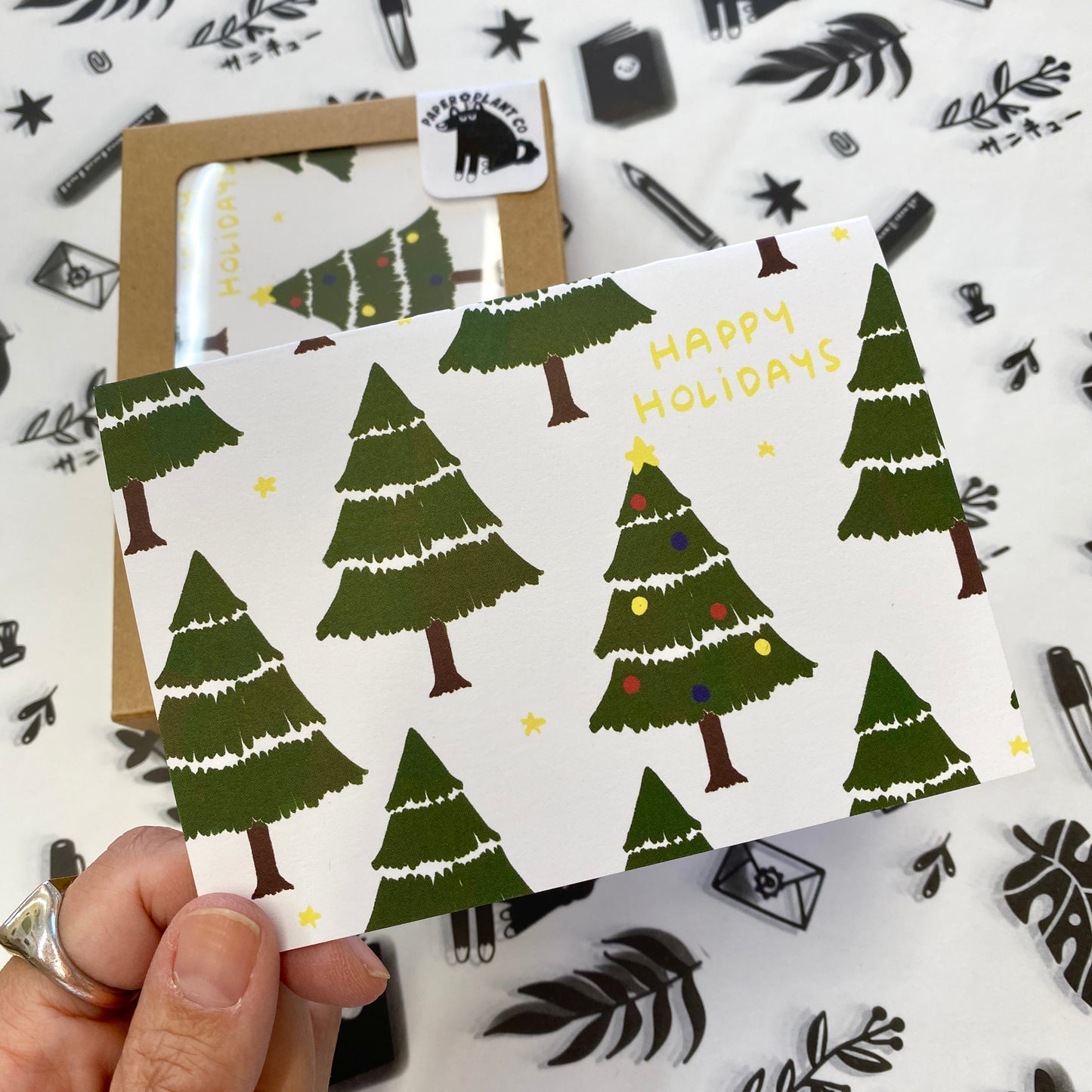 'Happy Holiday's 'Card Set of 6 - Holiday Cards