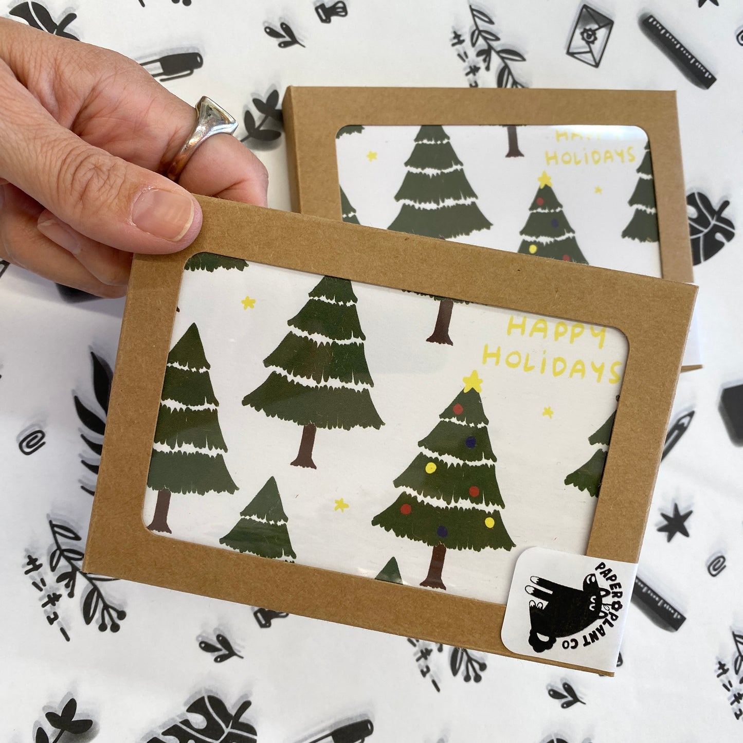 'Happy Holiday's 'Card Set of 6 - Holiday Cards