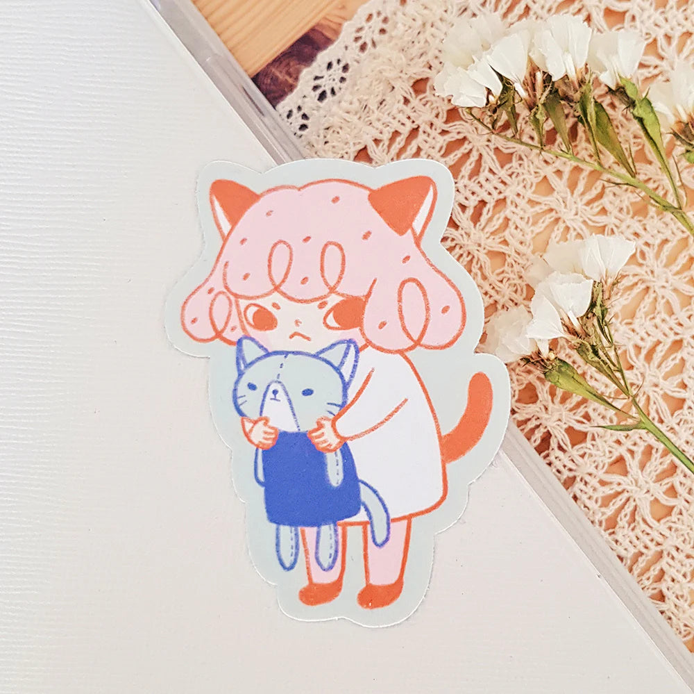 Hug Vinyl Sticker