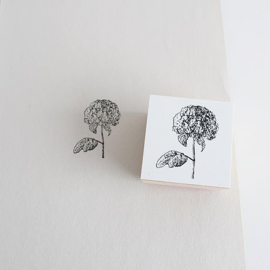 Hydrangea Rubber Stamp · Yohaku