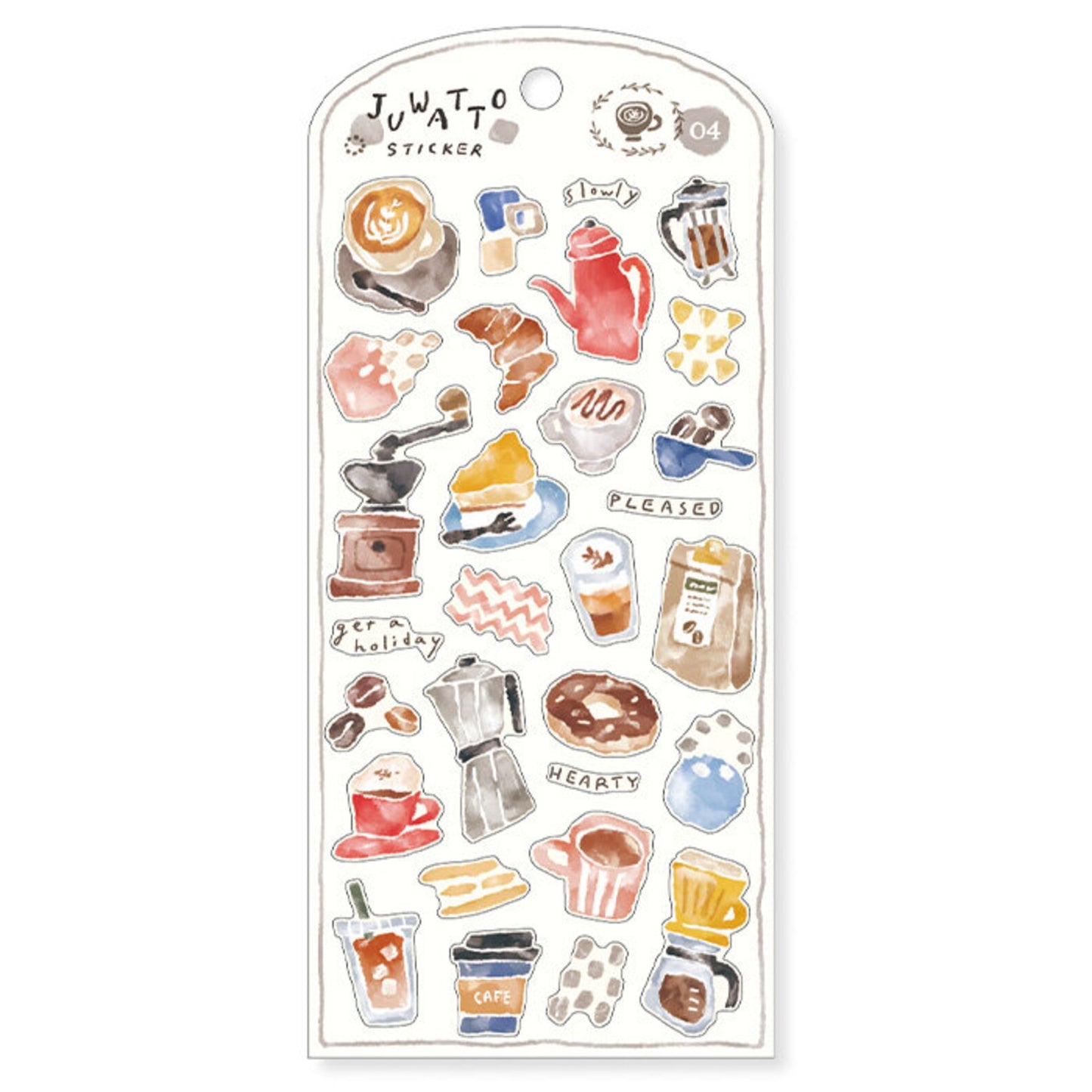 Coffee - Juwatto Mind Wave Clear Sticker Sheet