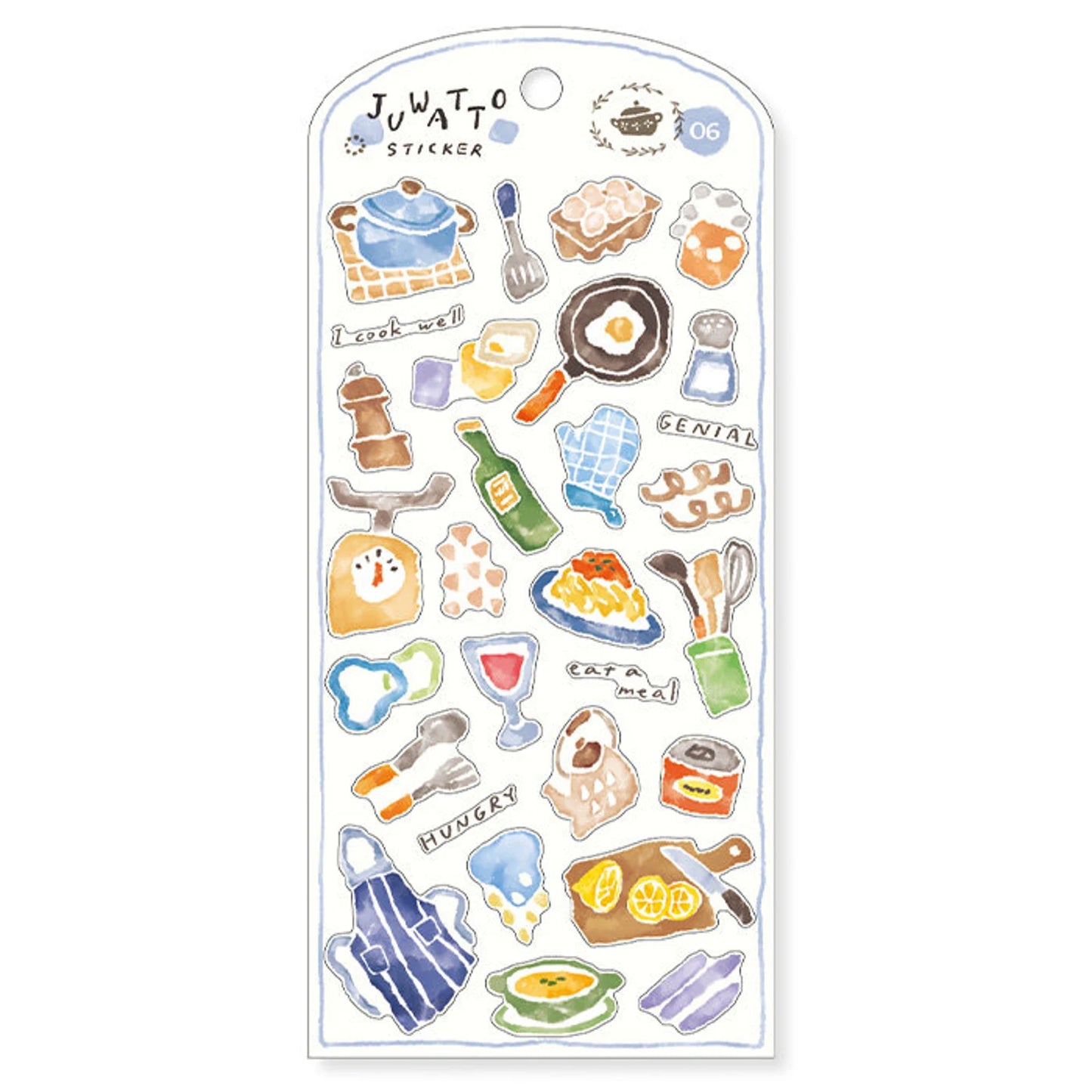 Kitchen - Juwatto Mind Wave Clear Sticker Sheet