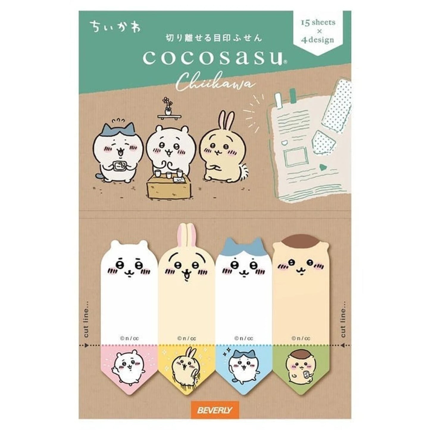 Chiikawa Cocosasu Face Sticky Notes · Beverly