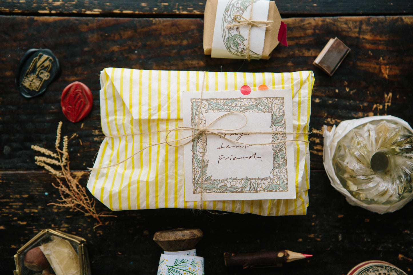 Lily of the Valley Frame Letterpress Book · OURS Studio