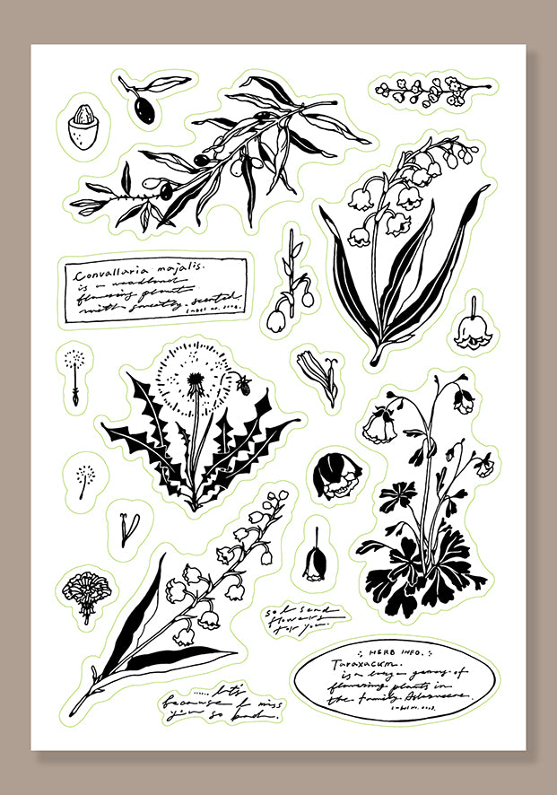 de Fleur Clear Stamp Sheet · OURS Studio
