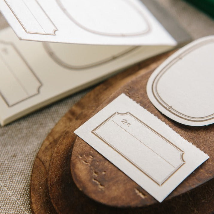 Ellipse Label Letterpress Book · OURS Studio