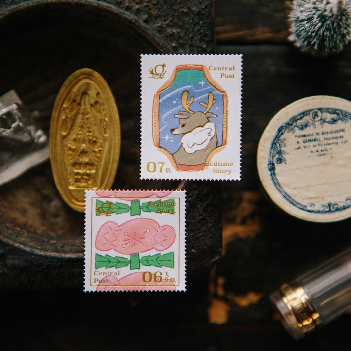 Bedtime Story Stamp Sticker Sheet · OURS Studio