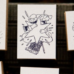 Lucky Star Hug Rubber Stamp · OURS Studio