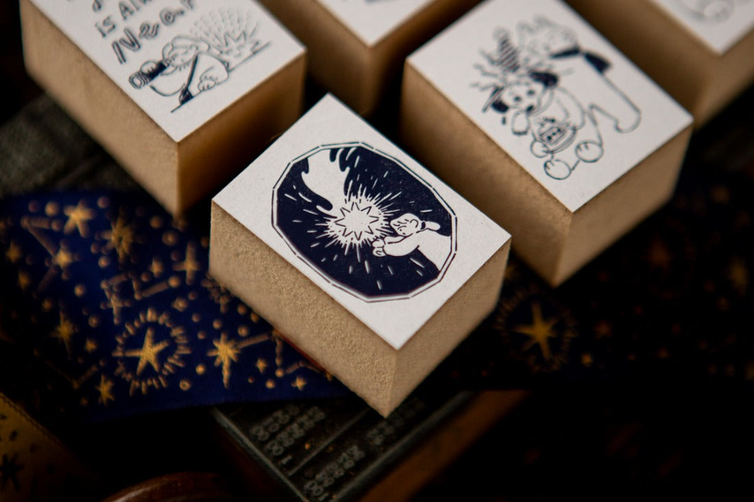 Lucky Star Wish Rubber Stamp · OURS Studio