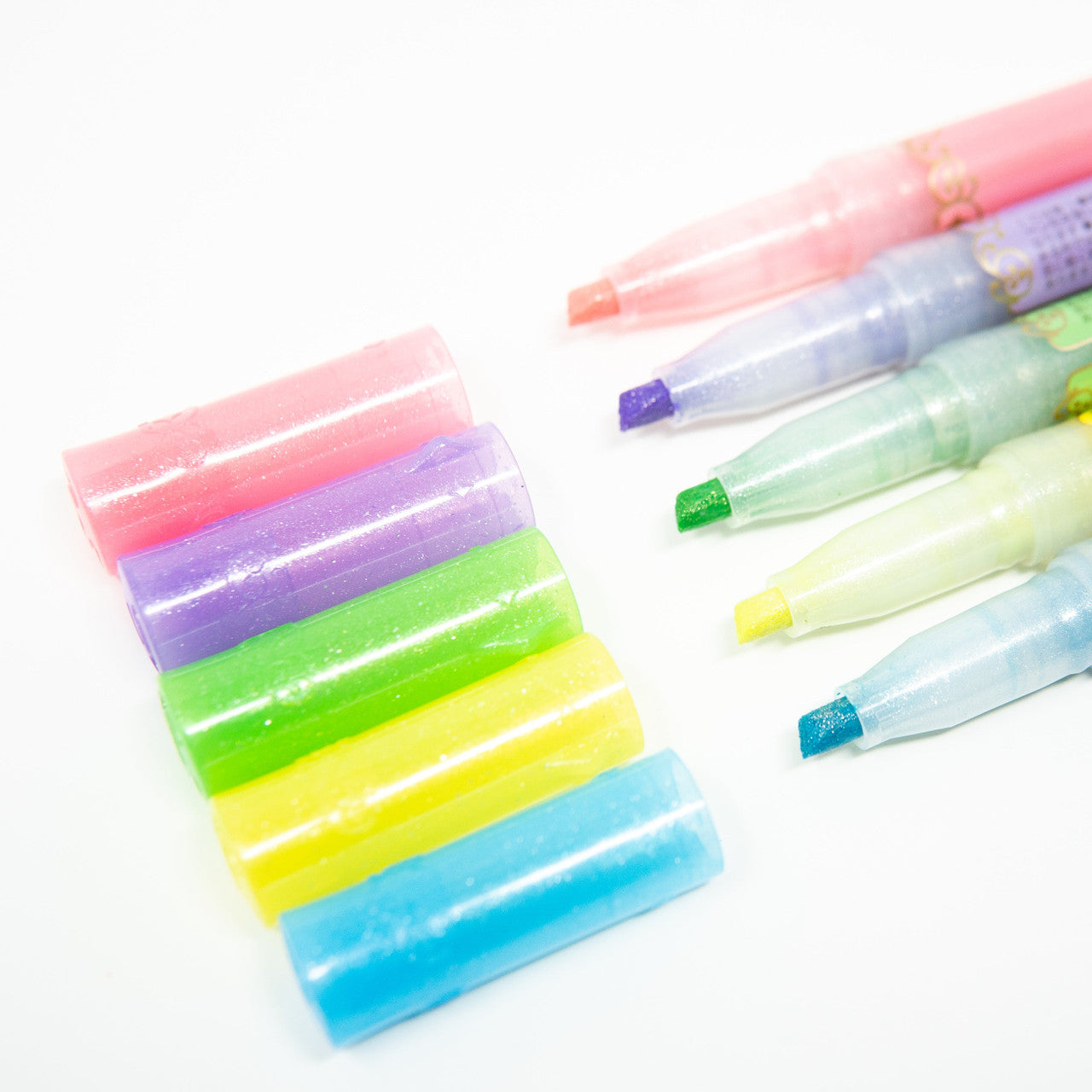 KIRARICH Glitter Highlighters《Set of 5》 · Zebra