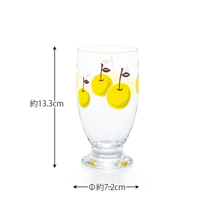 Nashi Pear Retro Glass Cup · ADERIA