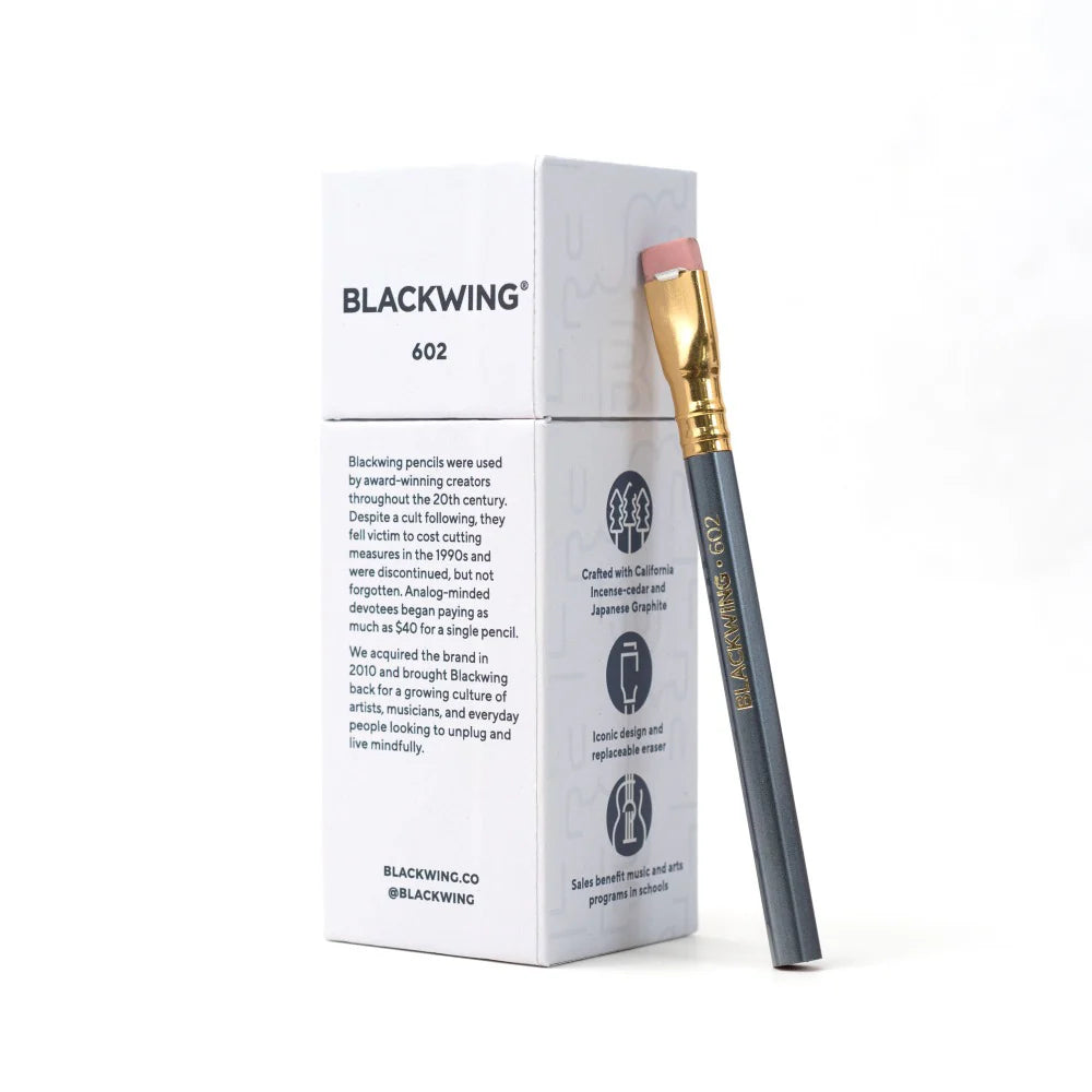 Blackwing 602 Pencil Short Length - Set of 12