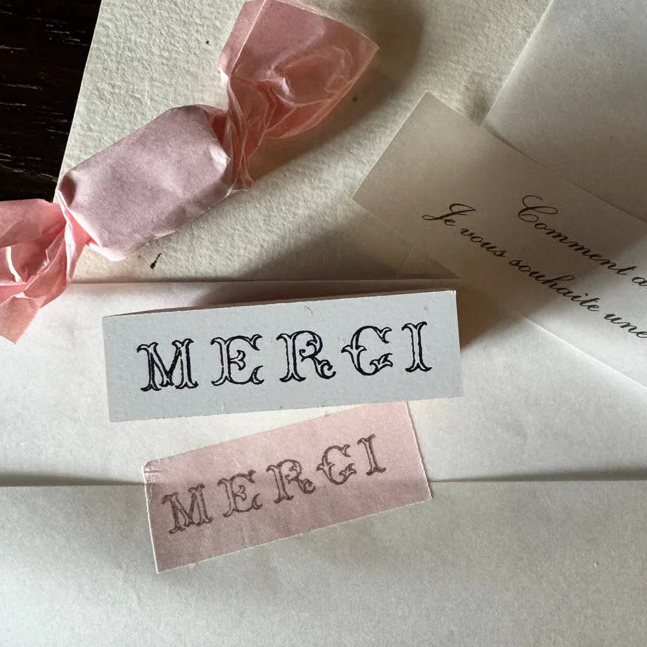 Merci Wooden Stamp・Mon petit artiste
