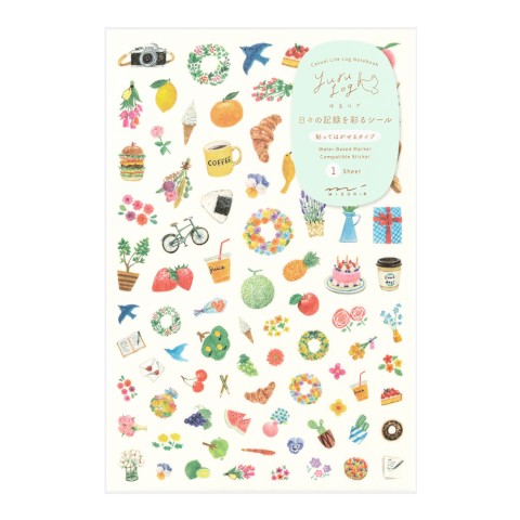Motif Yuru Log Sticker Sheet · Midori