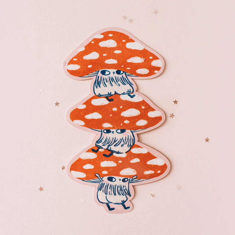 Mushroom Boys Stack Vinyl Sticker