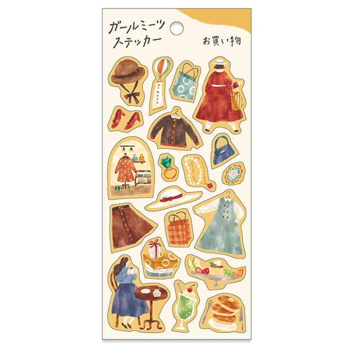 Girl Meets Shopping - Mind Wave Sticker Sheet