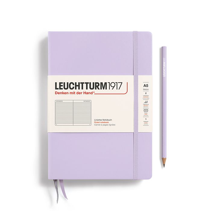 Leuchtturm1917 A5 Ruled Hardcover - Lilac