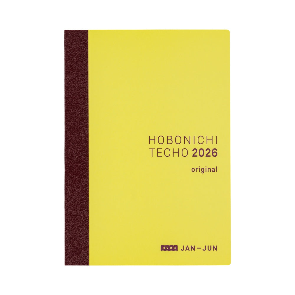2026 Hobonichi Techo Japanese Original Avec Book《January Start | Japanese | 2-Book Set》
