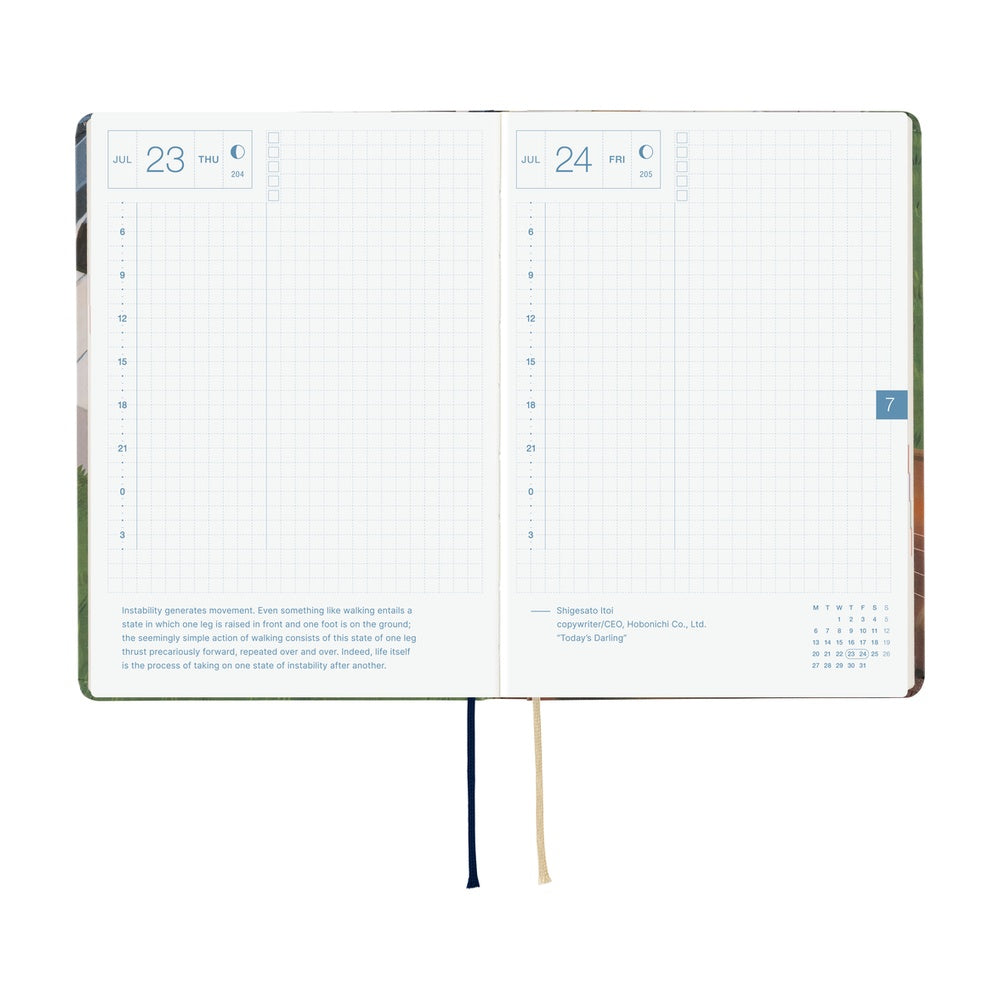 2026 Hobonichi Techo A6 HON / Hiroko Kubota: Waiting on the Chord《January Start | English | A6》