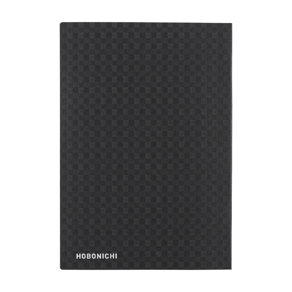 2026 Hobonichi Techo A6 English HON Paper Series: Black Gingham 《January Start | English | A6》