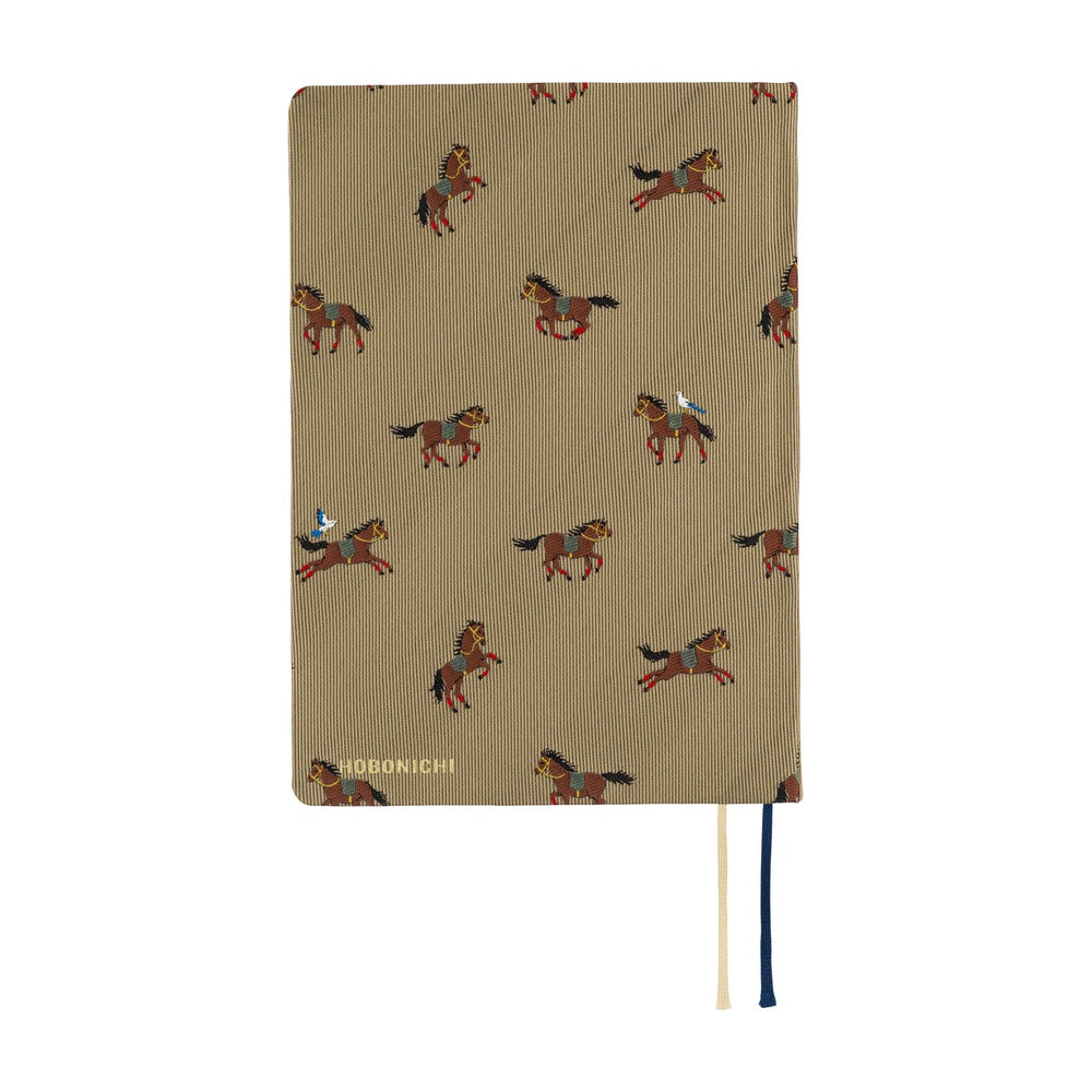 2026 Hobonichi Techo A6 HON / Bow & Tie: Galloping Horses《January Start | English | A6》