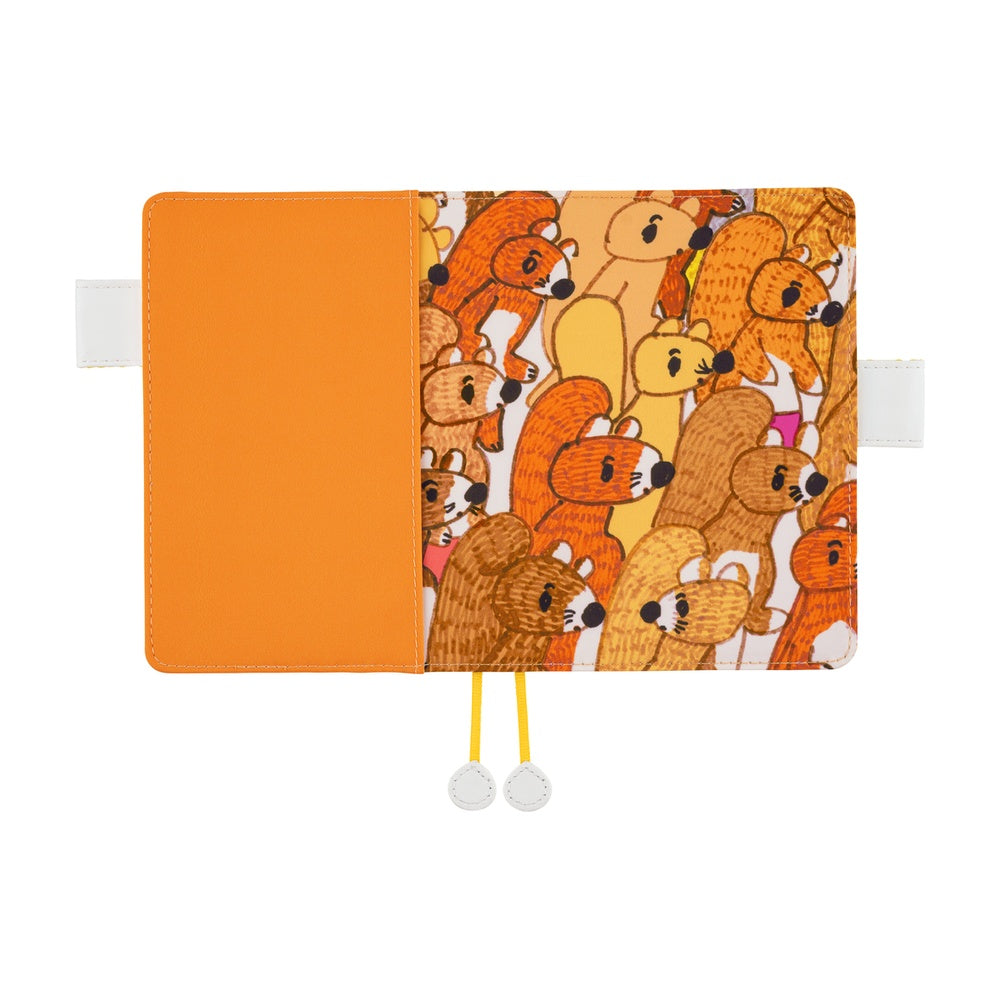 2026 Hobonichi Techo English Original Book +100%ORANGE: Squirrel Squadron《January Start | English | A6》