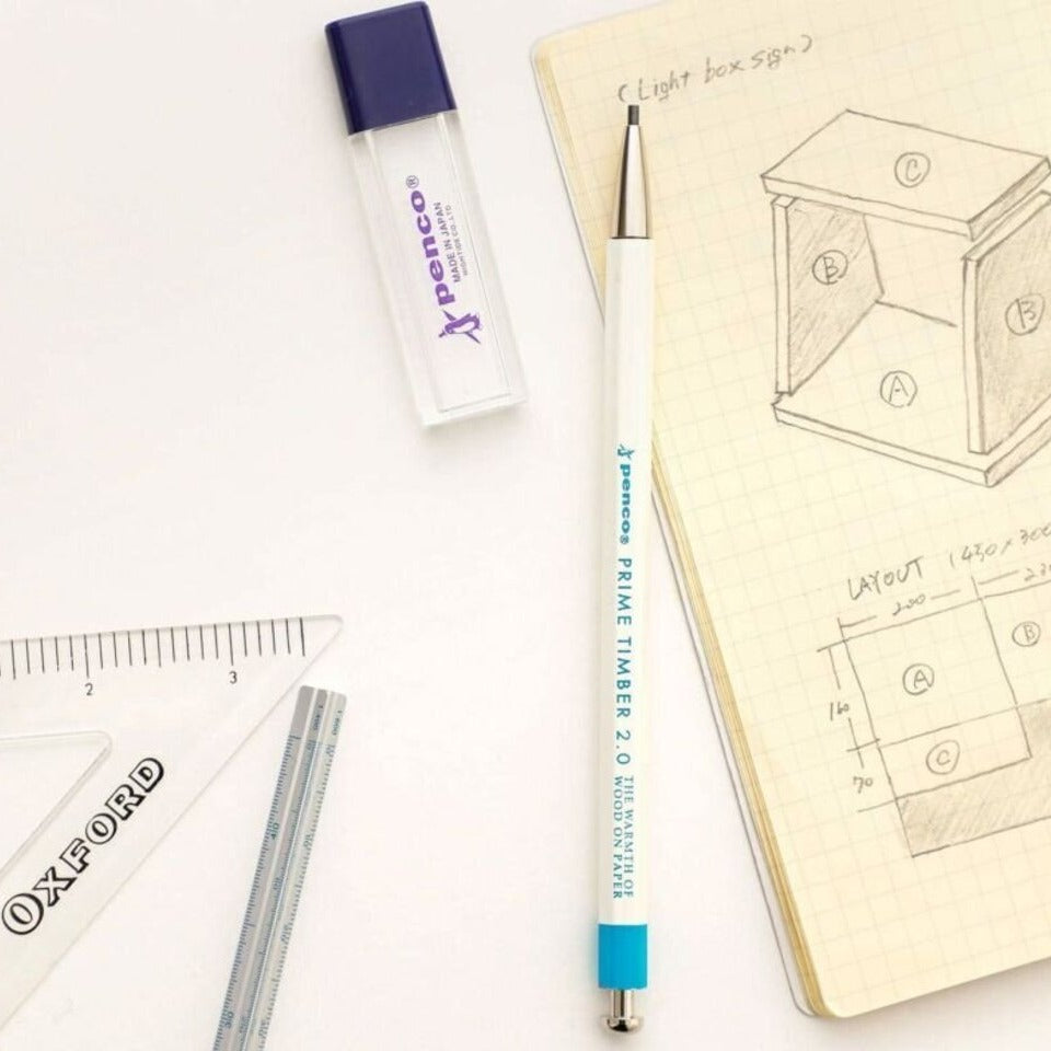Penco Prime Timber 2mm Mechanical Pencil & Sharpener