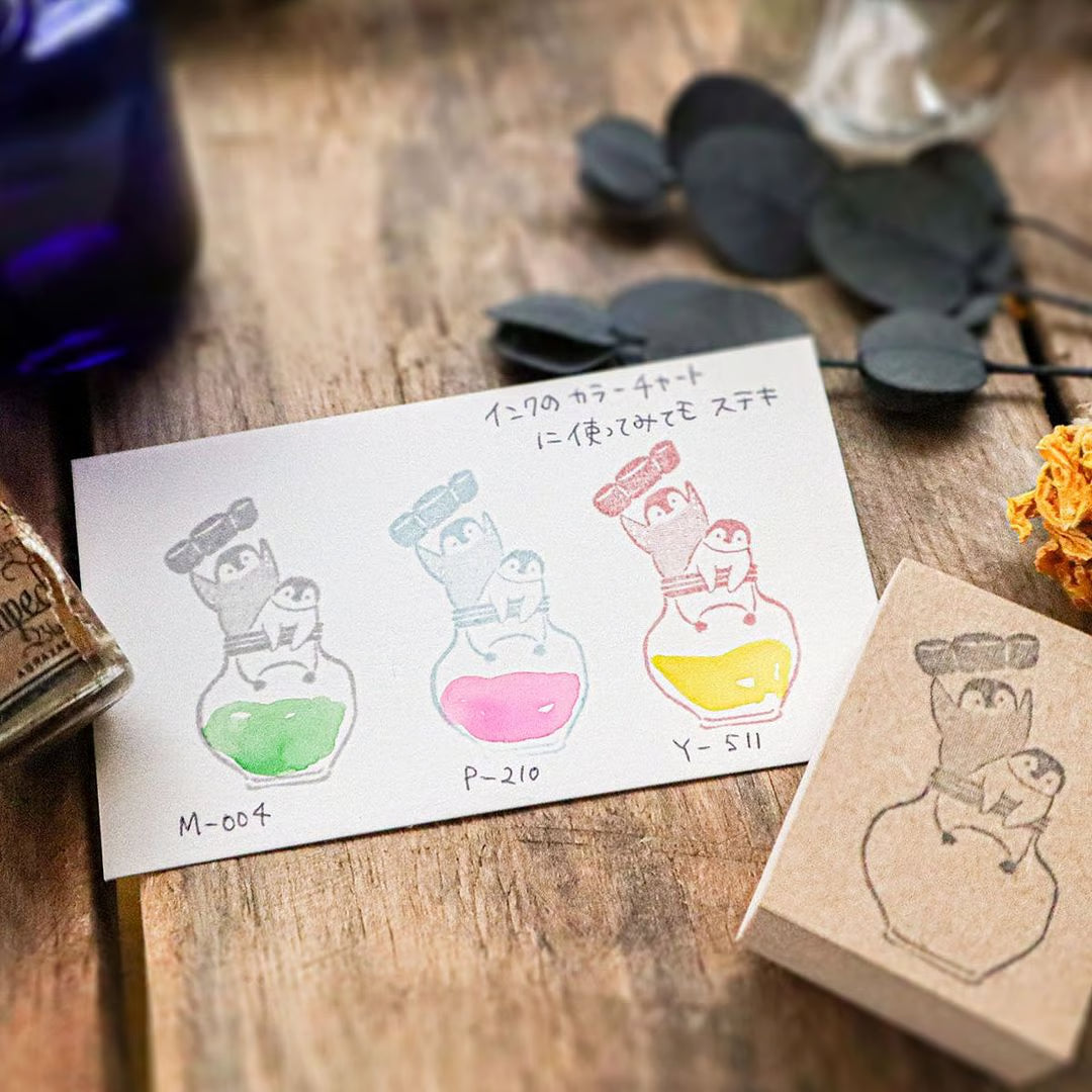 Stationery Penguin Wooden Stamp・Keibunsha & meriBUN