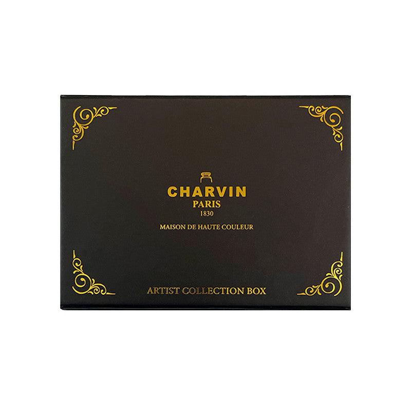 Aquarelle Extra Fine 12 Primary Half Pans Pocket Noir Watercolor Box · Charvin Arts