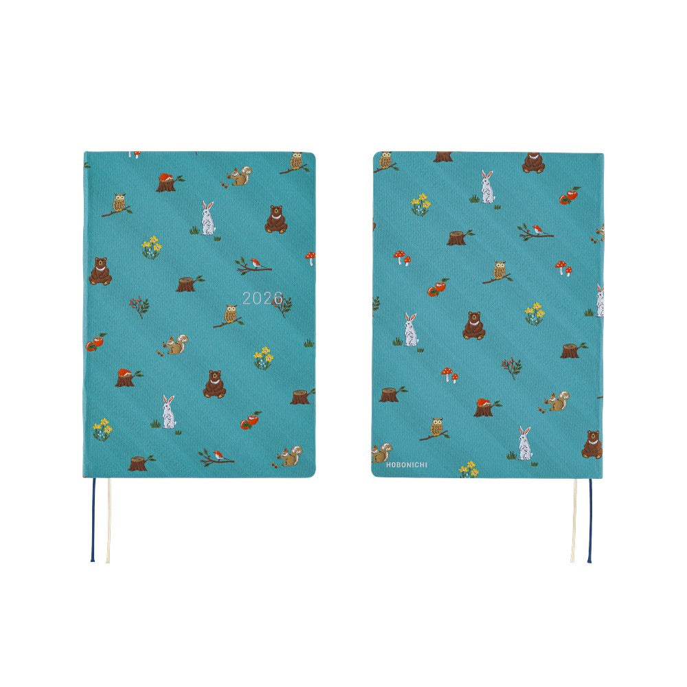 2026 Hobonichi Techo A5 English HON / Bow & Tie: In the Forest《January Start | English | A5》