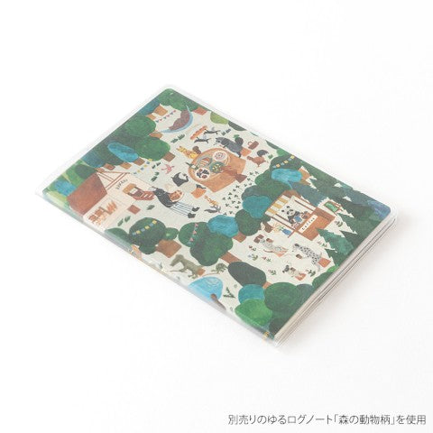 Yuru Log B6 Notebook Clear Cover · Midori