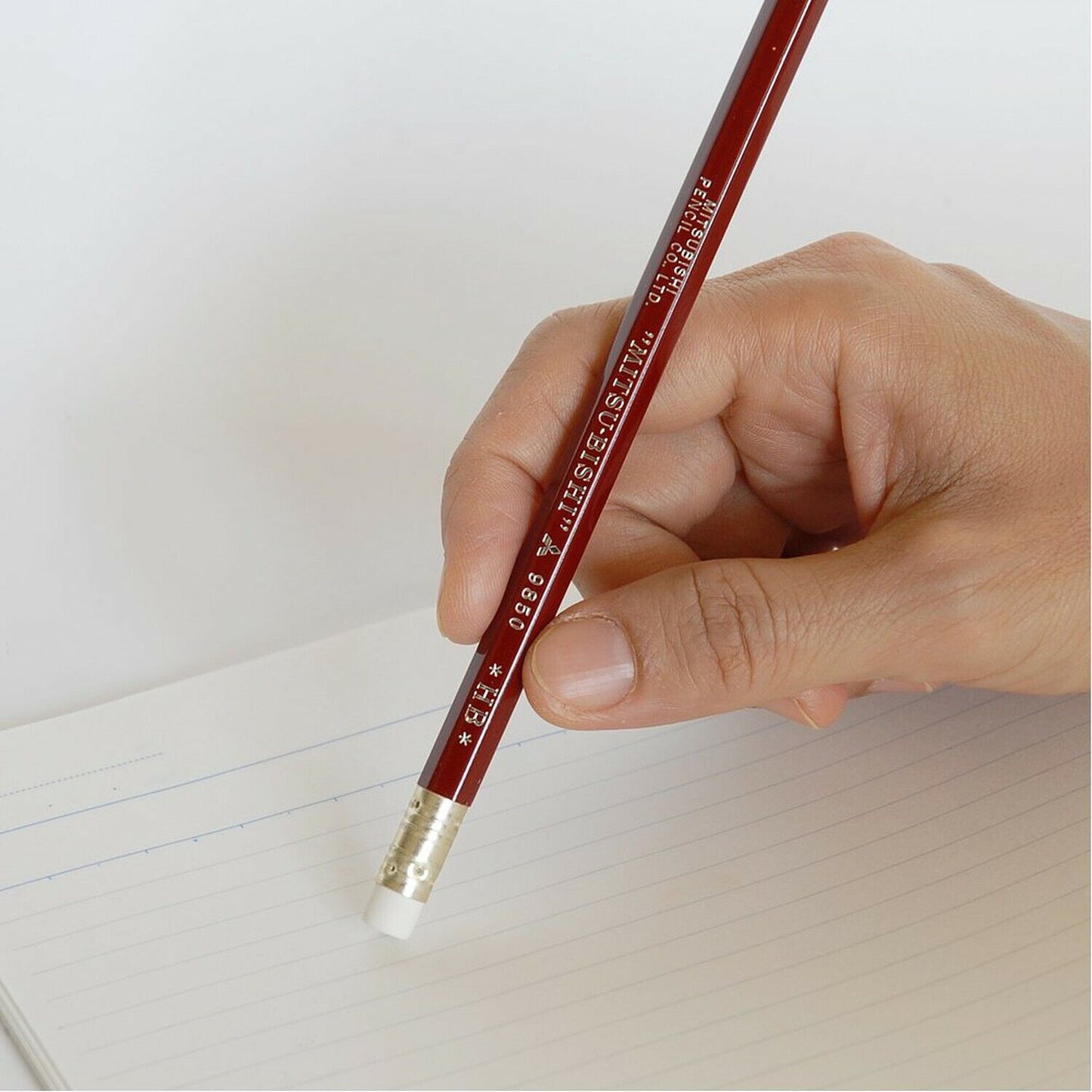 Mitsubishi 9850 Pencil w/ Eraser - HB / Set of 12