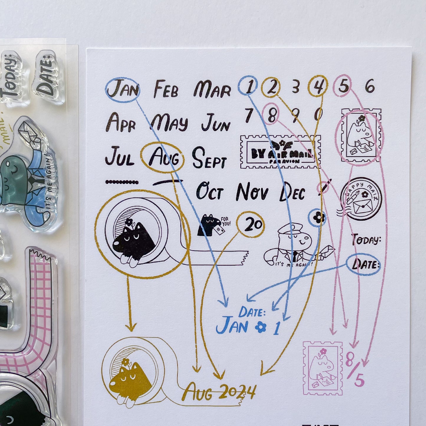 Months & Numbers Clear Stamps · Paper Plant Co x Sakuralala