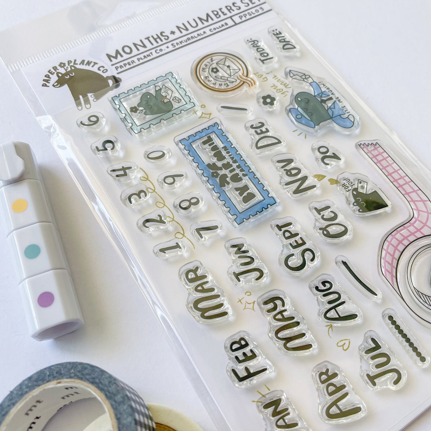 Months & Numbers Clear Stamps · Paper Plant Co x Sakuralala