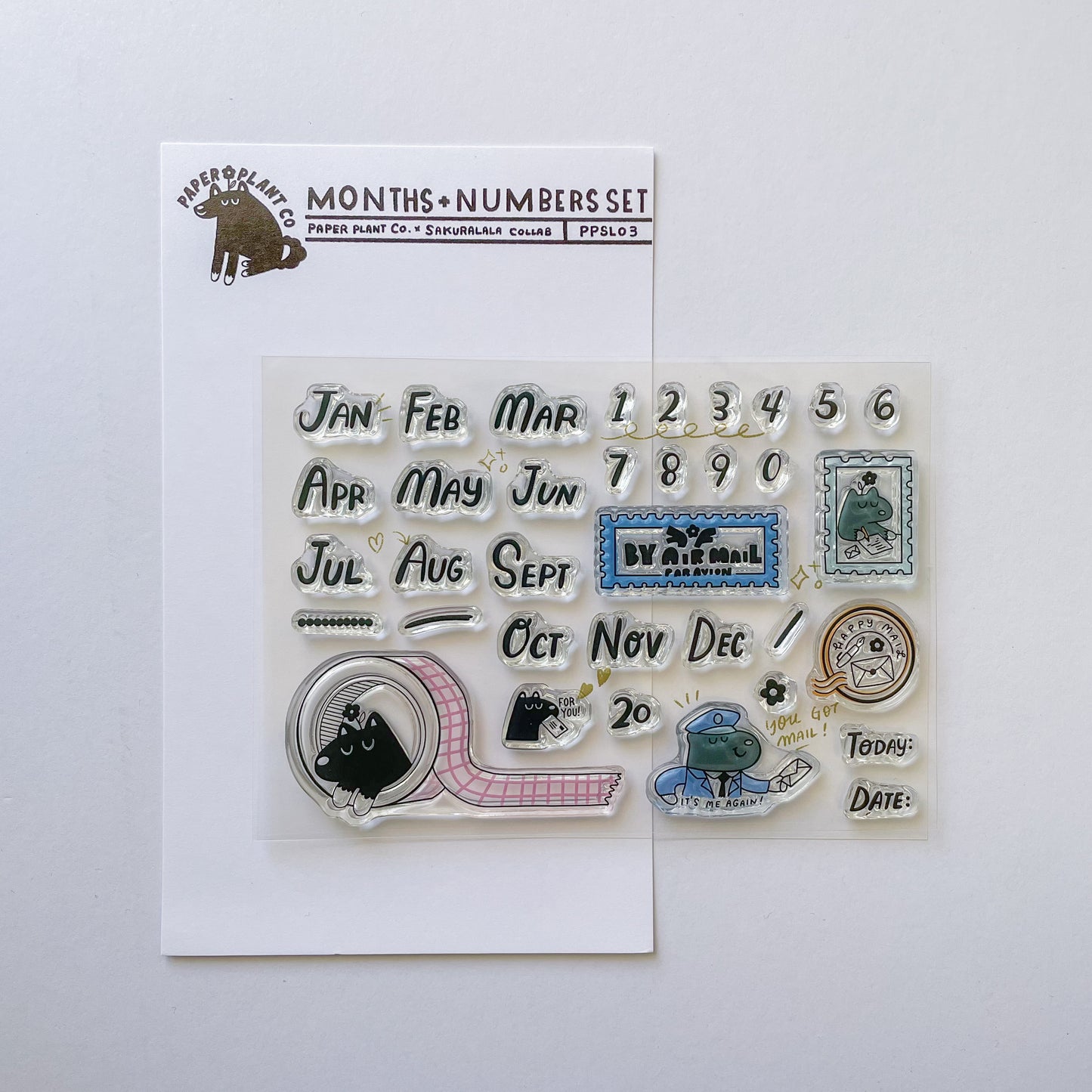 Months & Numbers Clear Stamps · Paper Plant Co x Sakuralala
