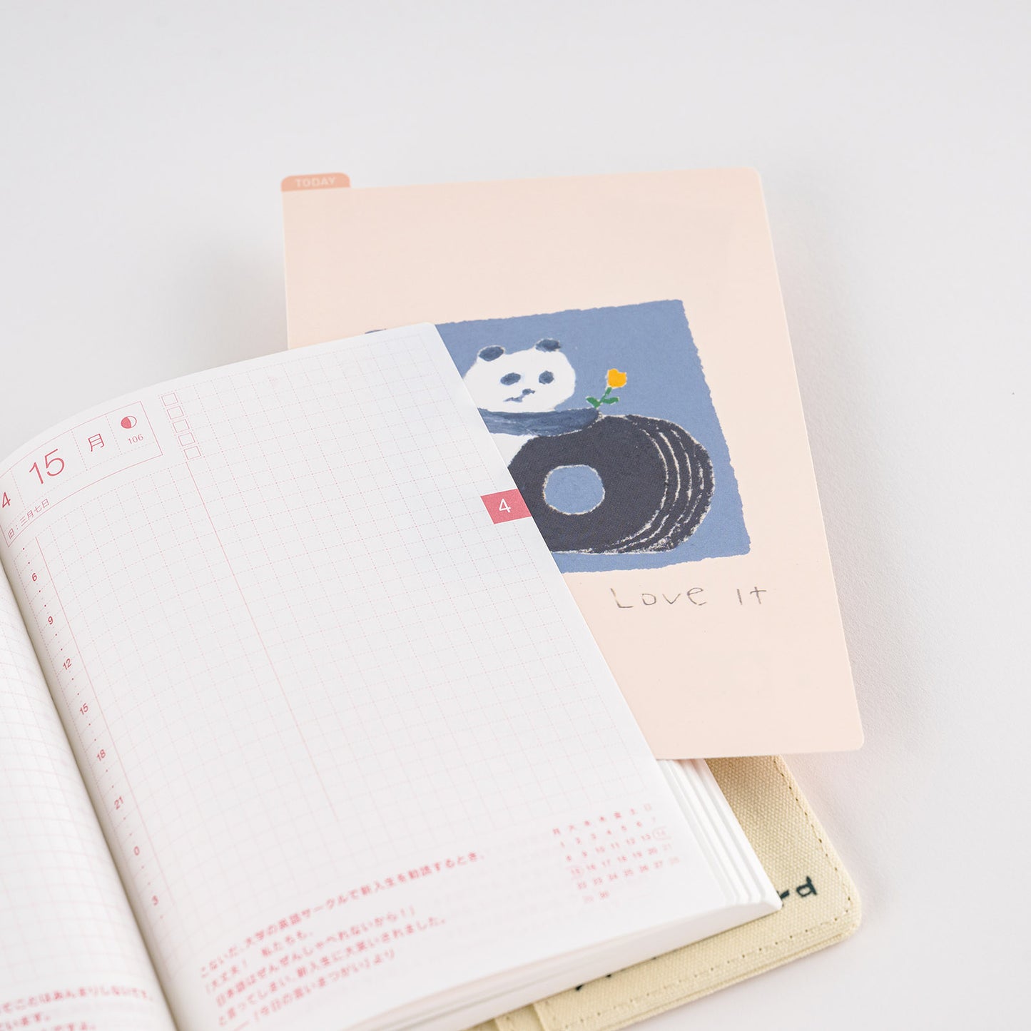 Jin Kitamura: Love it (Panda) / Hobonichi Pencil Board
