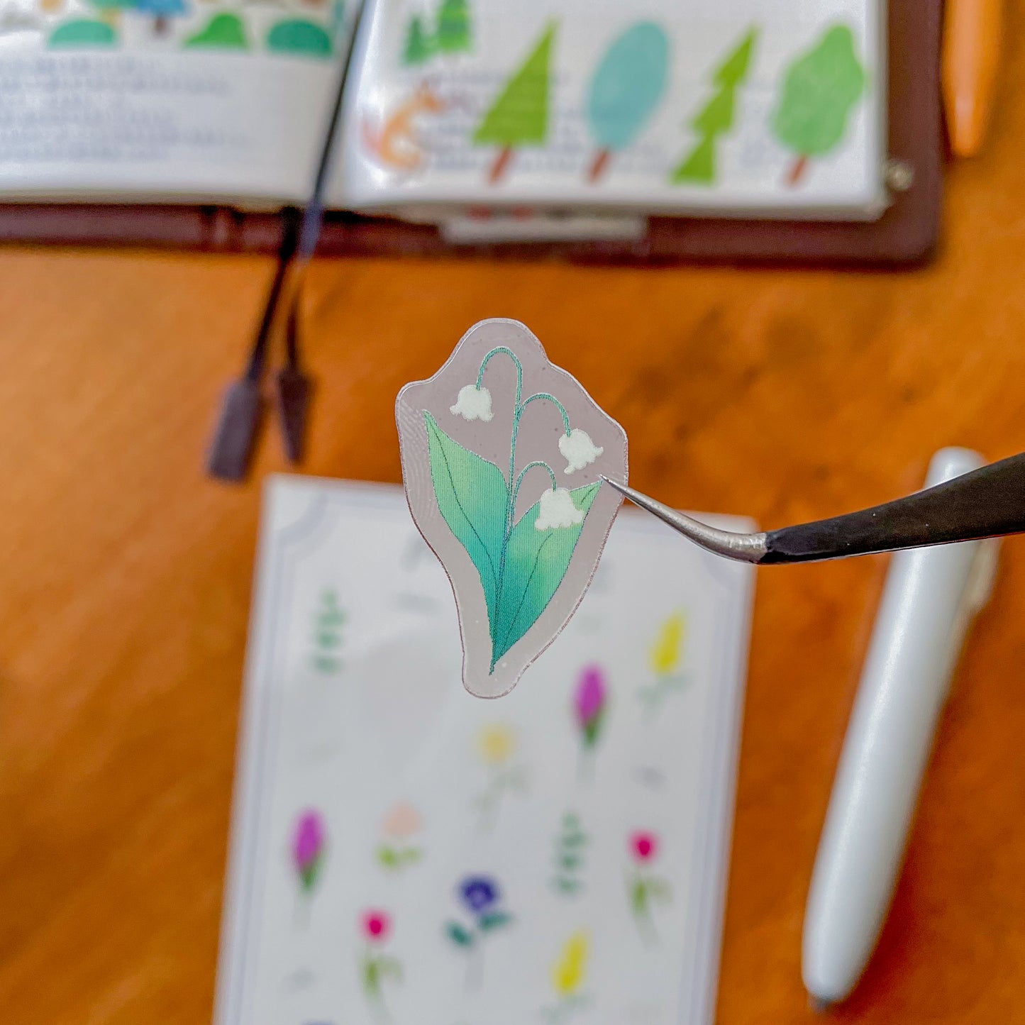 Flower Garden Clear Sticker Sheet · Paper Plant Co