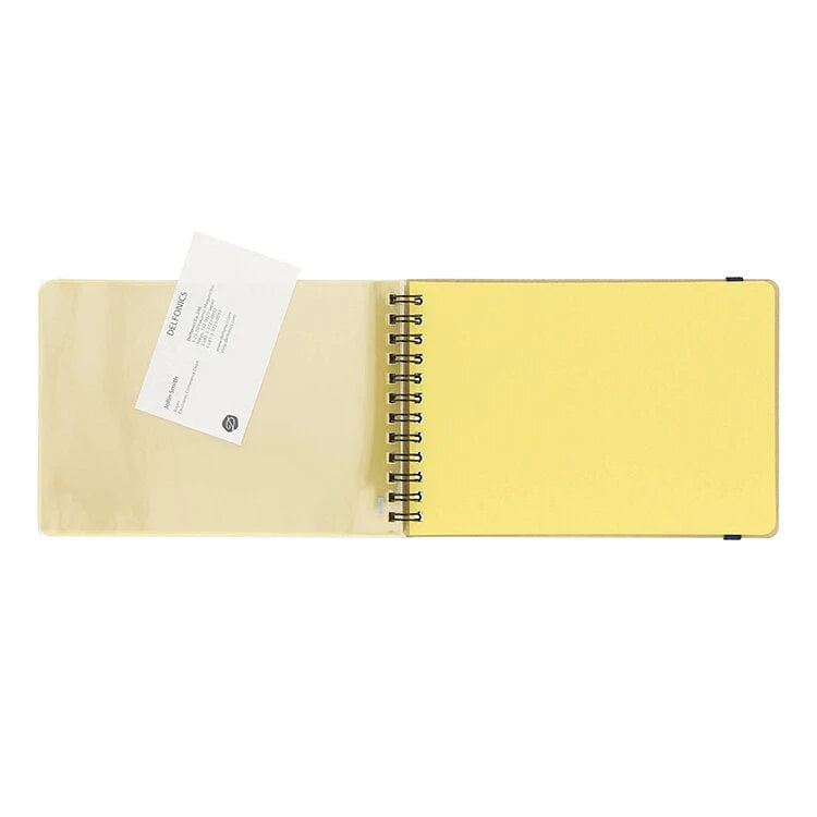 Dark Blue Green · Rollbahn Horizontal Spiral Notebook 《Medium》