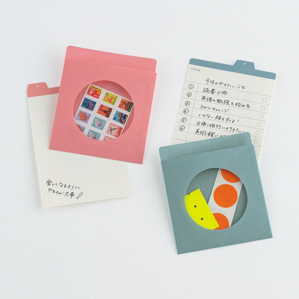 TSUKI no IRO: 12 Month Index Pockets · Hobonichi