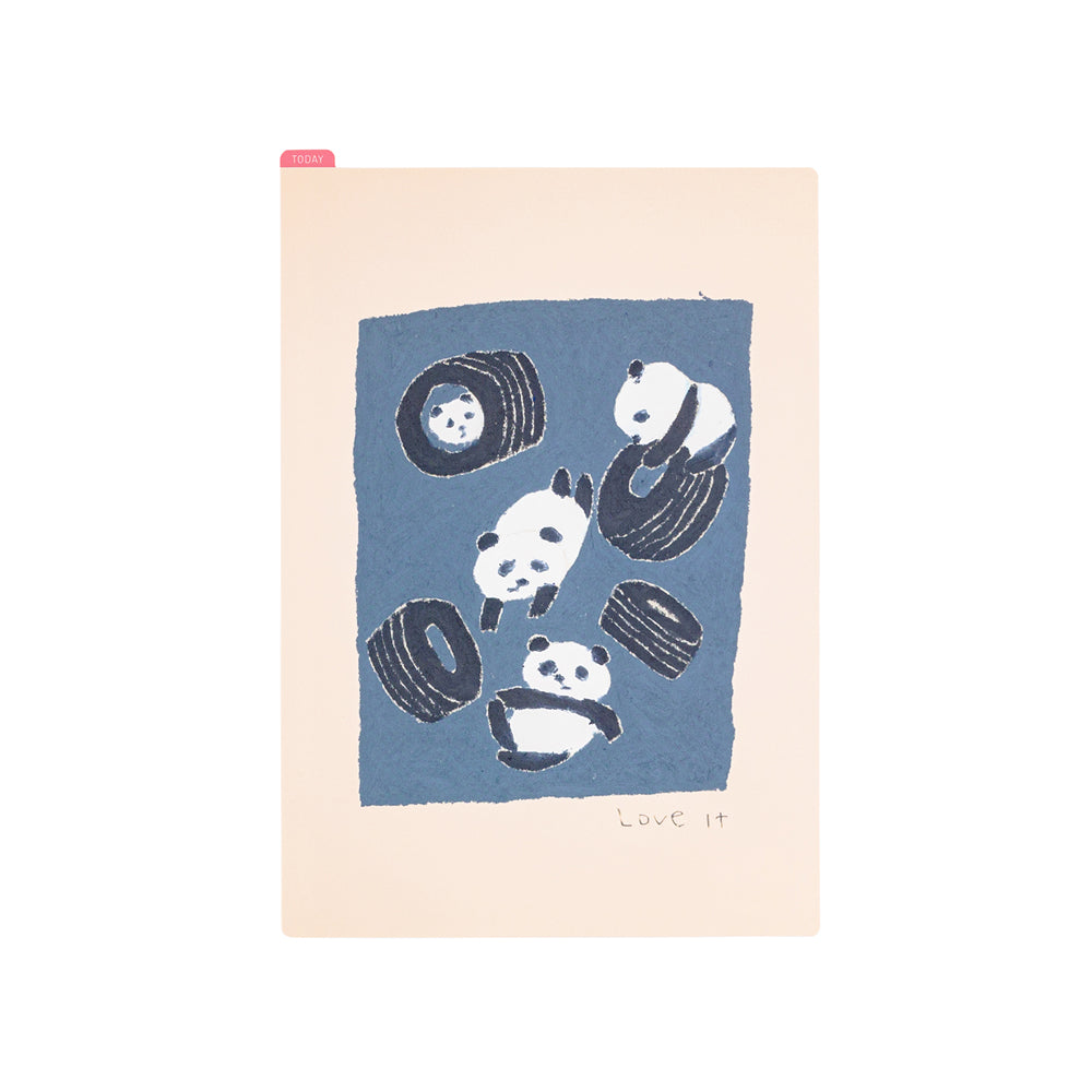 Jin Kitamura: Love it (Panda) / Hobonichi Pencil Board