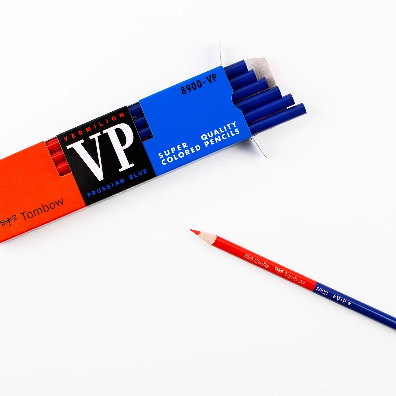 Tombow 8900-VP Colored Pencil - Red & Blue / Box