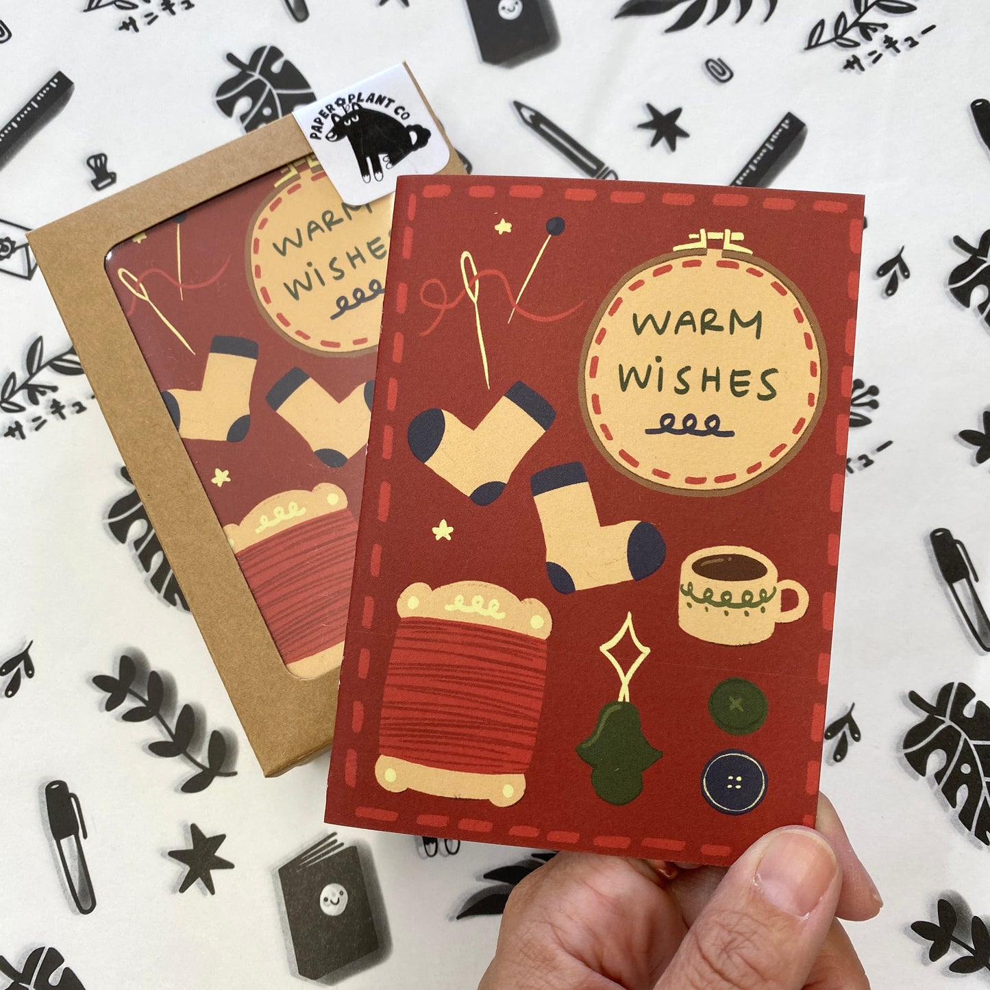 'Warm Wishes" Card Set of 6 - Holiday Cards