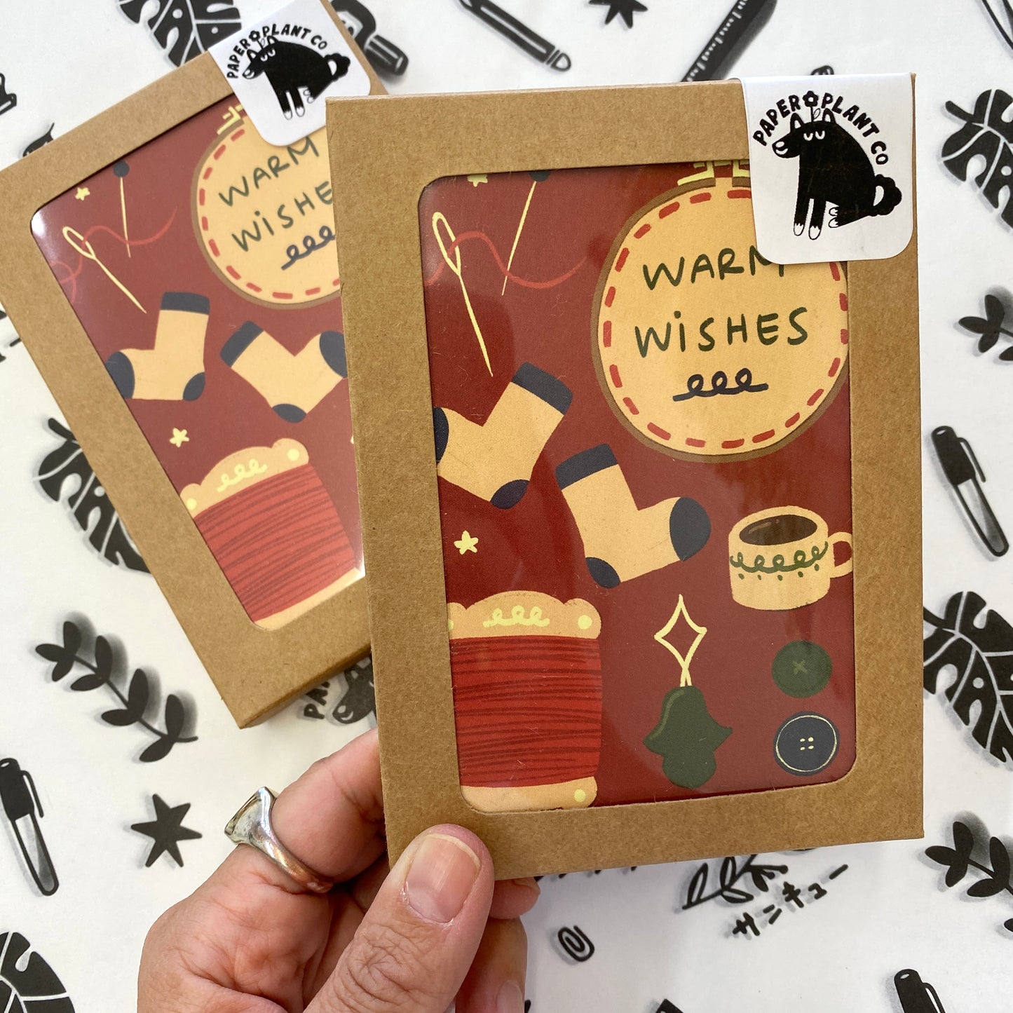 'Warm Wishes" Card Set of 6 - Holiday Cards