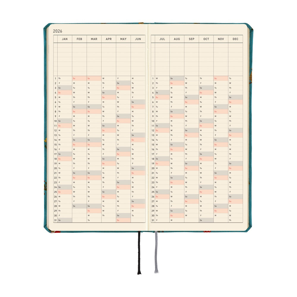 2026 Hobonichi English Weeks Mega / Bow & Tie: In the Forest《January Start | English》