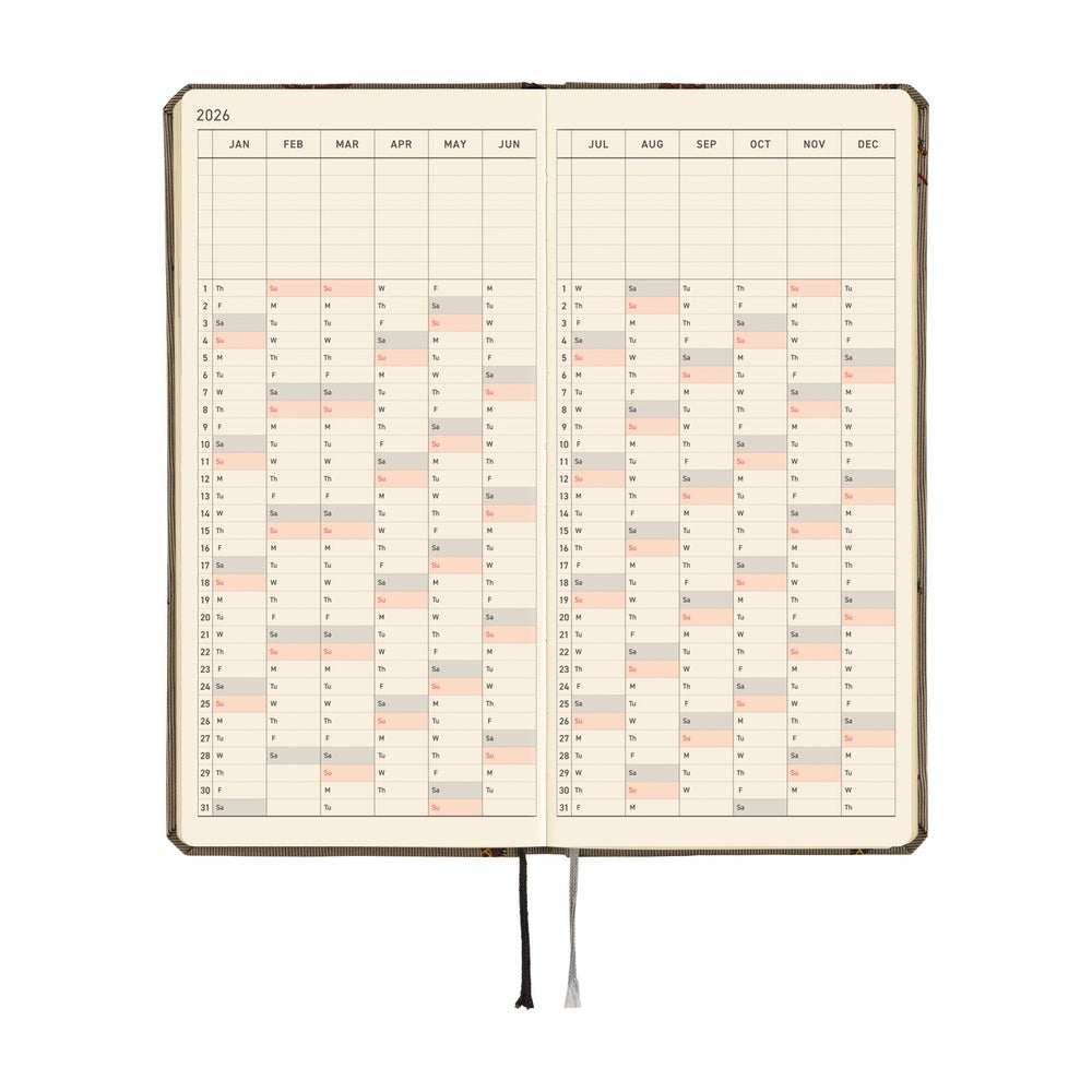 2026 Hobonichi English Weeks Mega / Bow & Tie: Galloping Horse《January Start | English》
