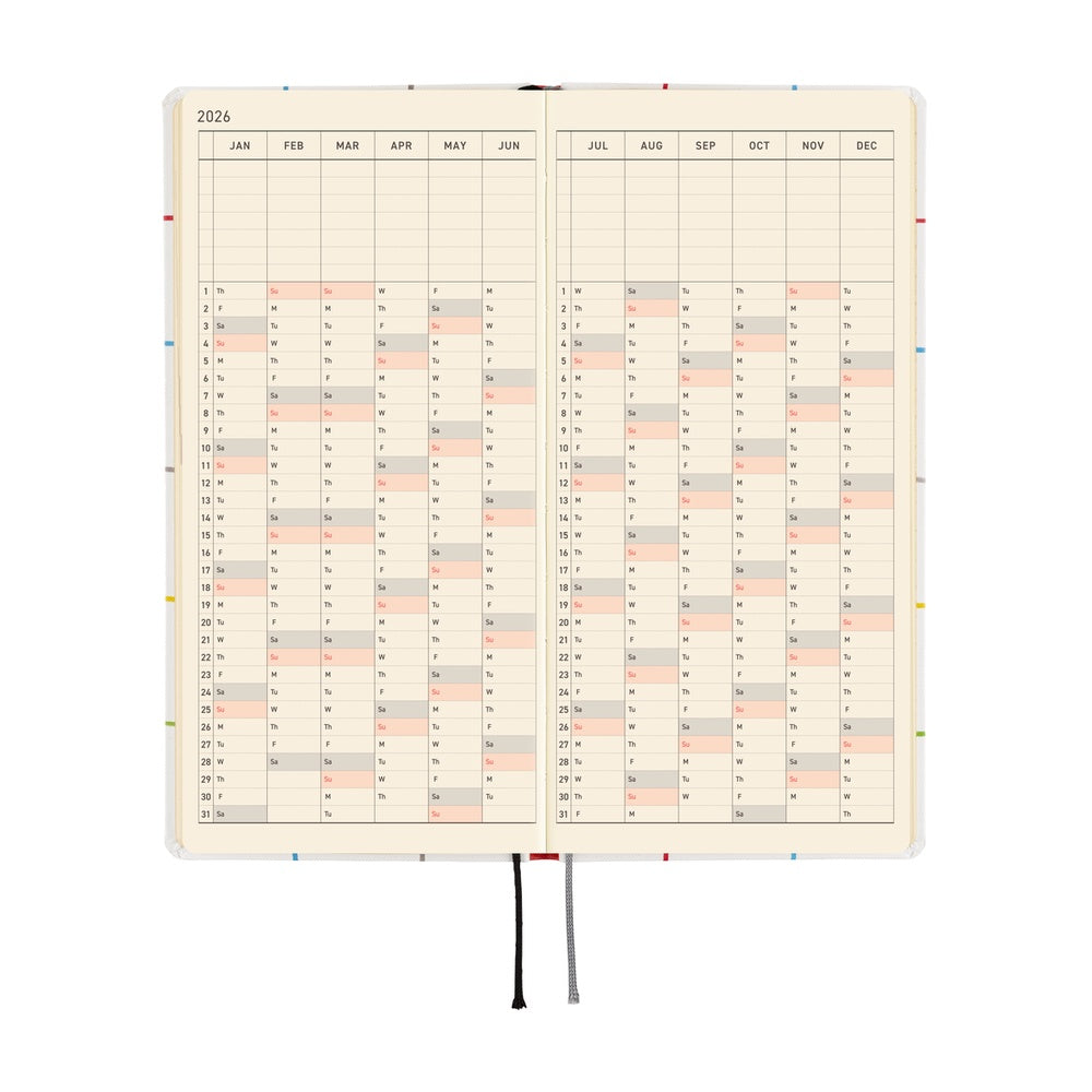 2026 Hobonichi English Weeks / 100%ORANGE: Squirrel’s Moving Day《January Start | English》