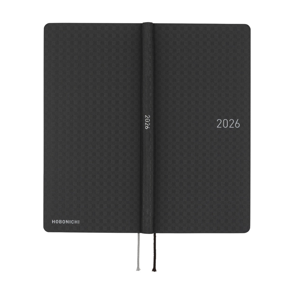 2026 Hobonichi English Weeks / Paper Series: Black Gingham《January Start | English》