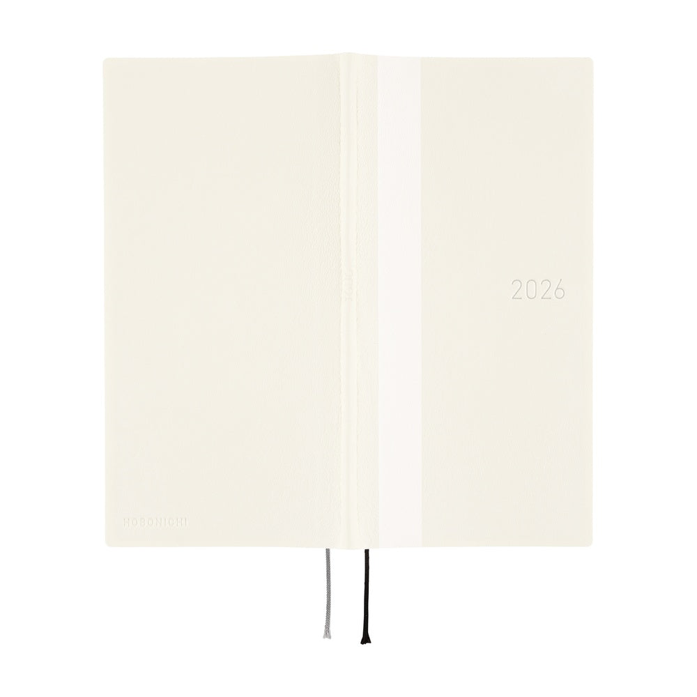 2026 Hobonichi English Weeks / White Line: Ivory《January Start | English》