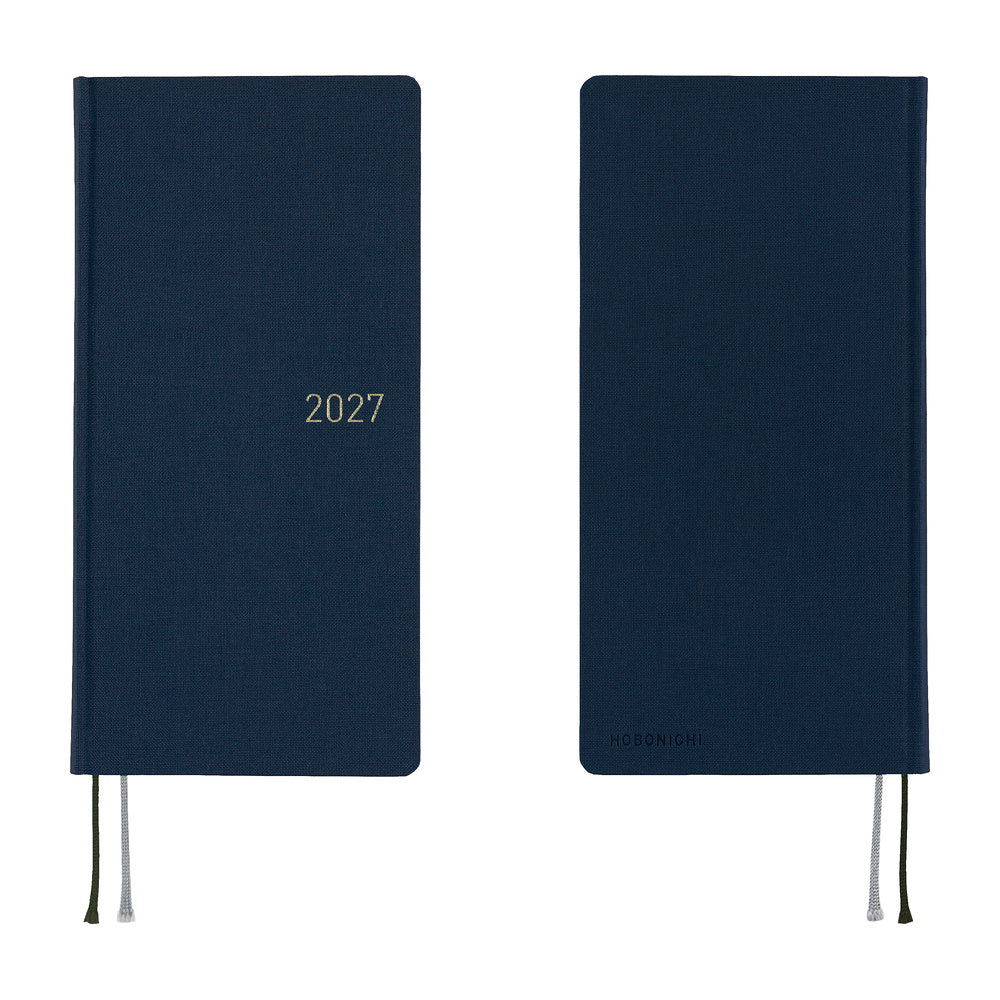 2027 Hobonichi Weeks Colors: Midnight Blue《ENG/Tall & Slim/Jan start》