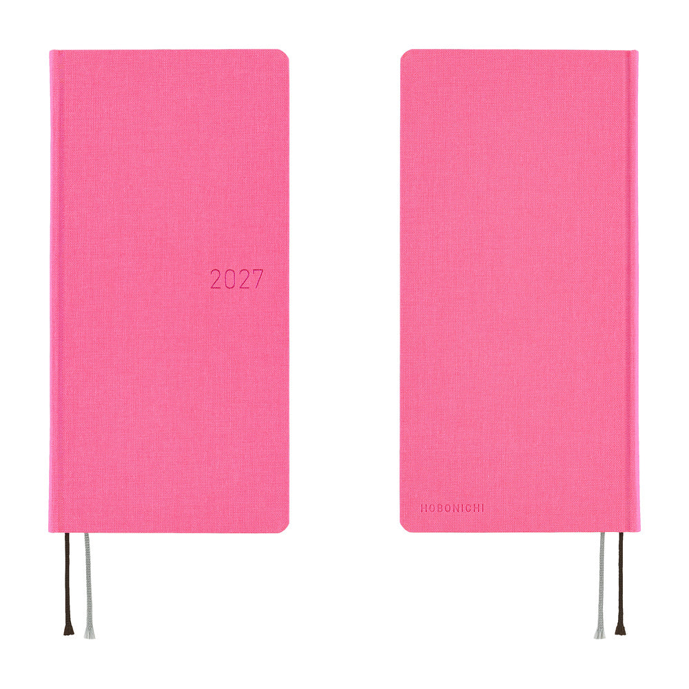 2027 Hobonichi Weeks Colors: Pink Sapphire《ENG/Tall & Slim/Jan start》